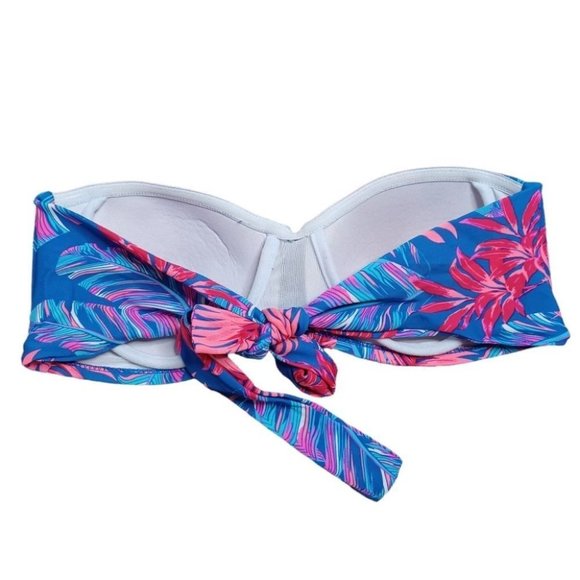 HEAT Medium Strapless Swim Top Bathing Suit Tie back - Picture 3 of 5